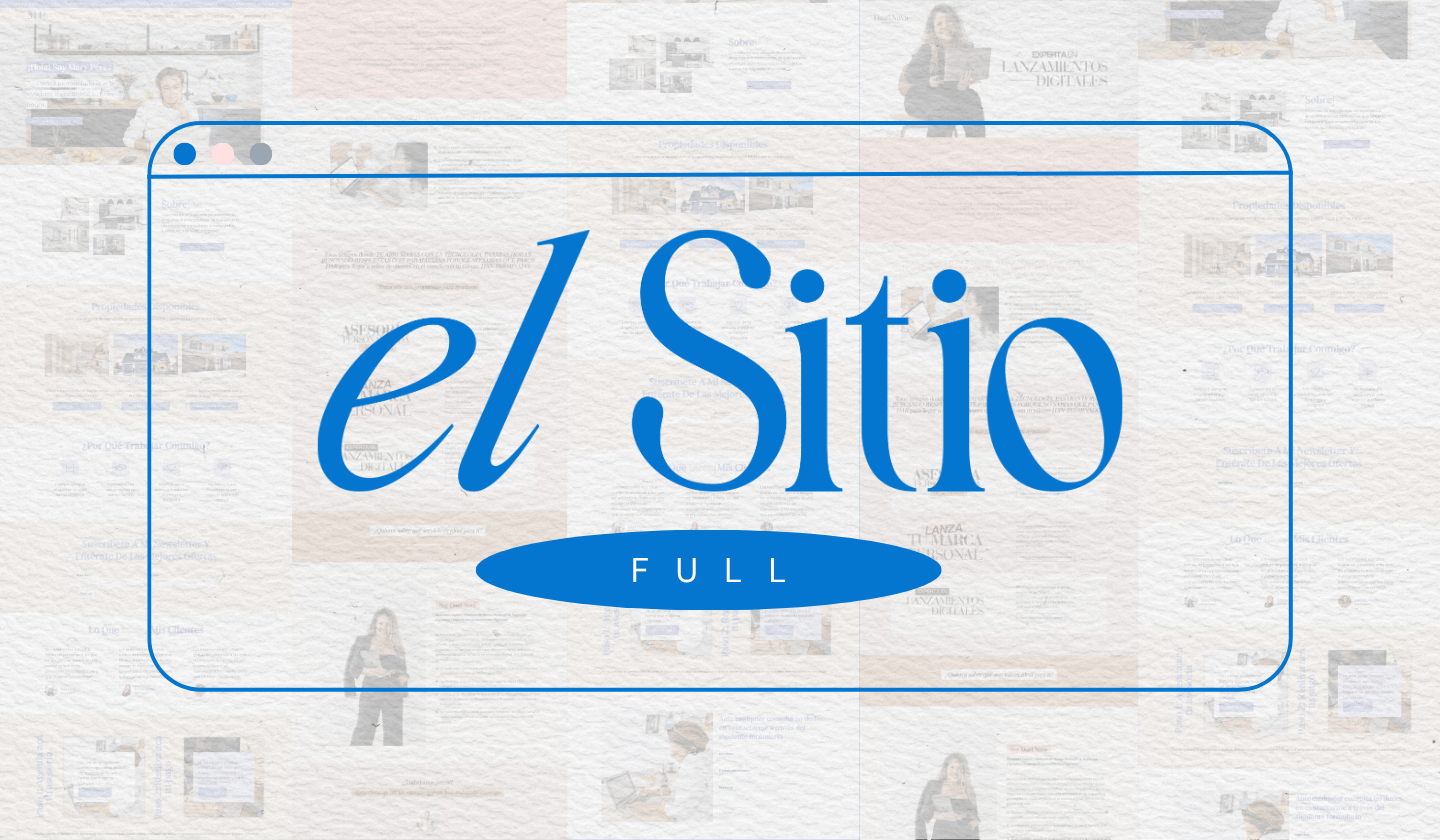 EL SITIO Full: Crea Landing Pages y Aulas virtuales con WordPress y Elementor